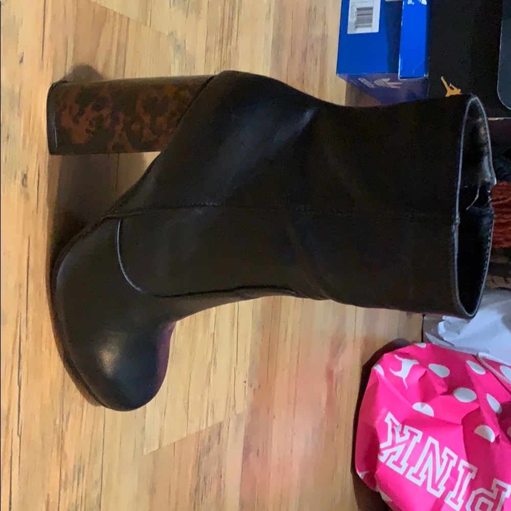 Leather boots